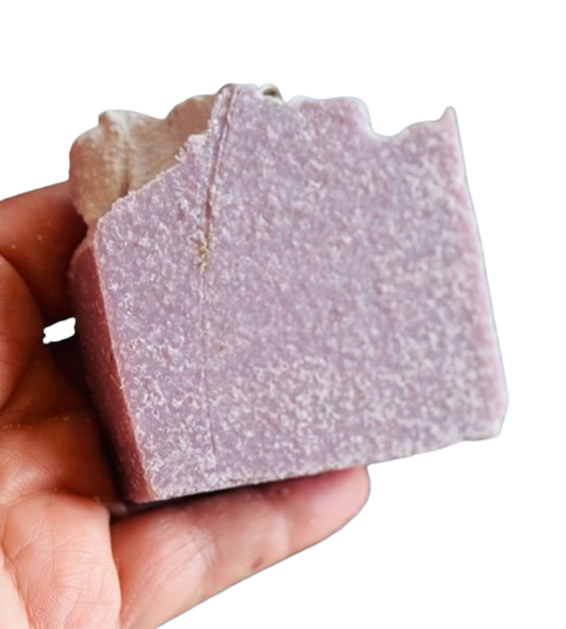 Lavender ( with purple corn) | Exfoliating pink Himalayan salt soap bar
