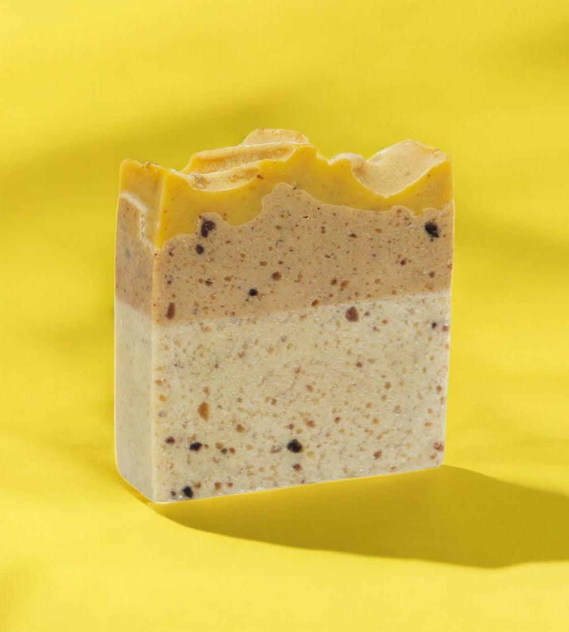 Black African & Mango Butter Handmade Soap with Turmeric and Oat