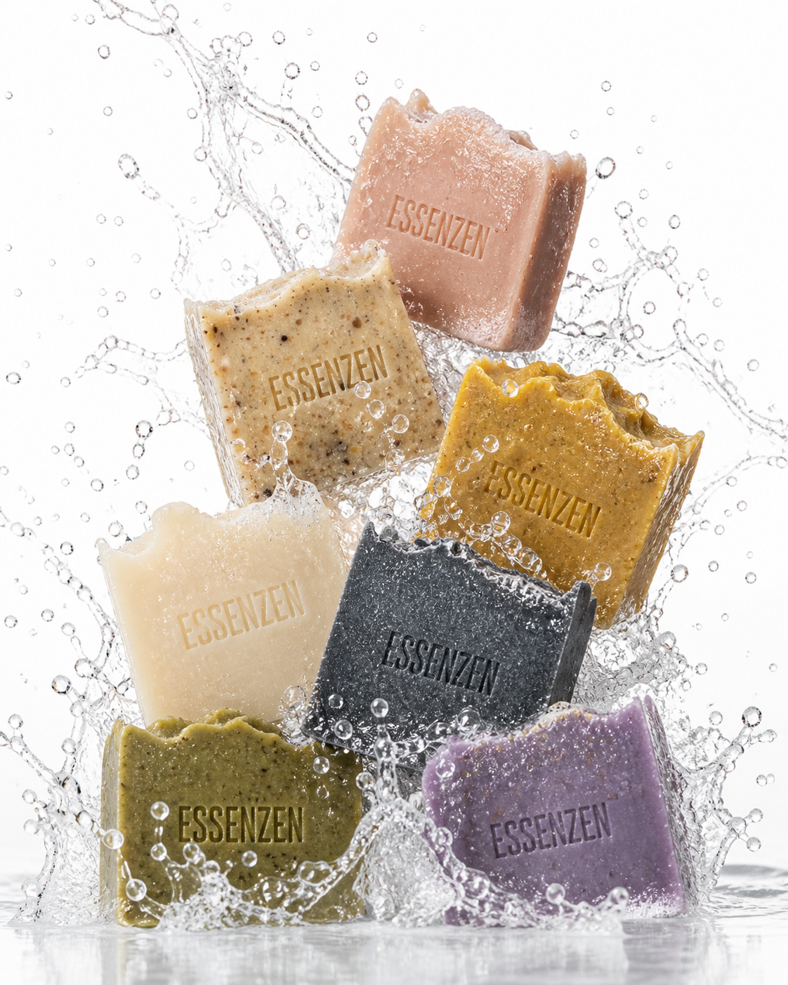 EssenZen Botanicals small-batch handcrafted soap collection for face and body cleansing