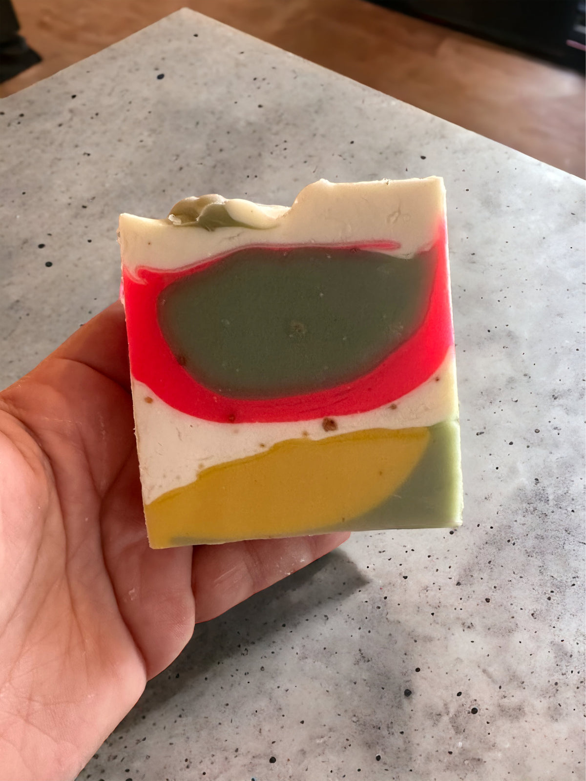 Triple Butter & Superfood Handmade Soap with Strawberry Extract