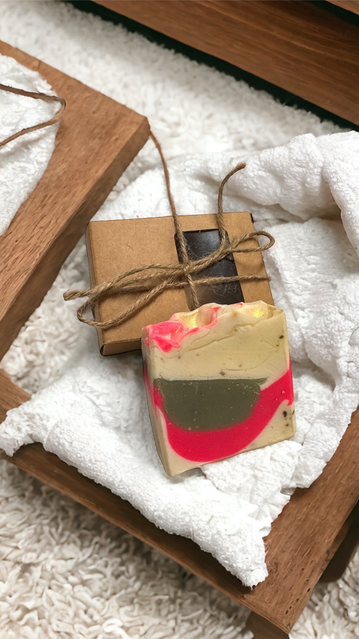 Quadruple pack of Triple Butter & Superfood Handmade Soap with Strawberry Extract