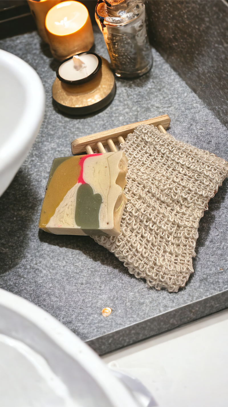 Triple Butter & Superfood Handmade Soap with Strawberry Extract