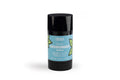 Deodorant stick with black cap and blue label on a white background. EssenZen Botanicals natural deodorant with clean ingredients
