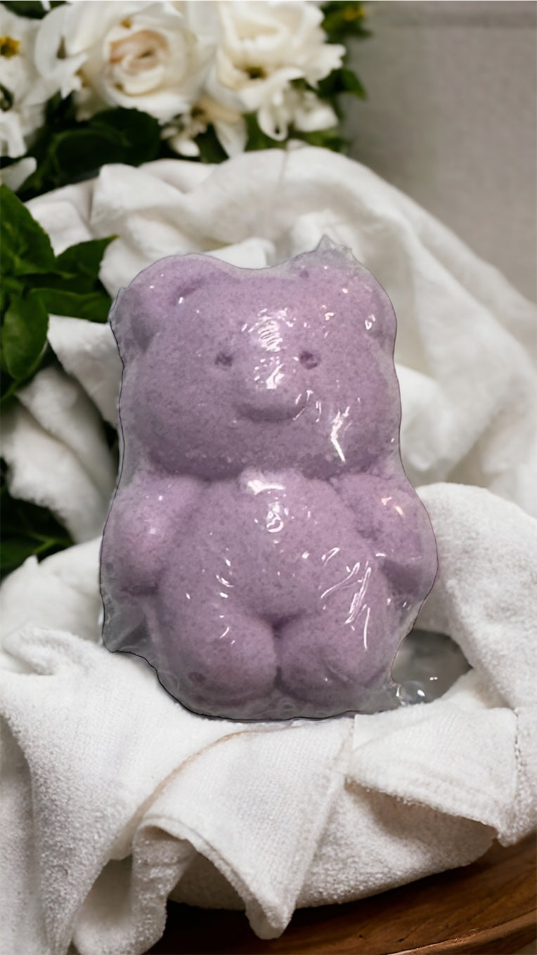 Lavender Bear-Shaped Shower Steamer