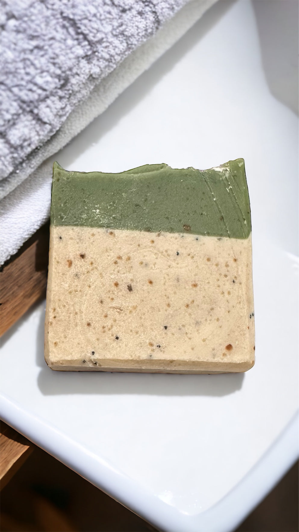 Black African Soap & Moringa Handmade Soap with Oat