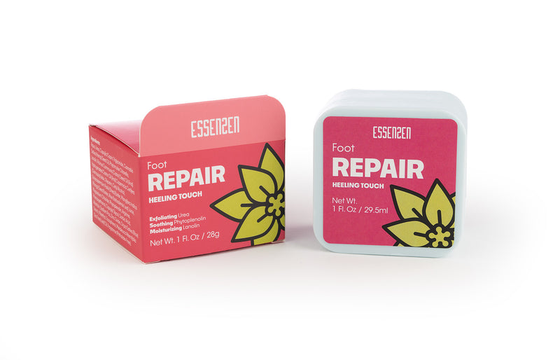 EssenZen Botanicals foot repair cream for dry cracked heels
