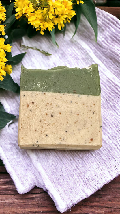 Black African Soap & Moringa Handmade Soap with Oat