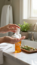 Whipped face wash with pumped for for the turmeric and kojic acid face wash for brightening and evening skin tone 