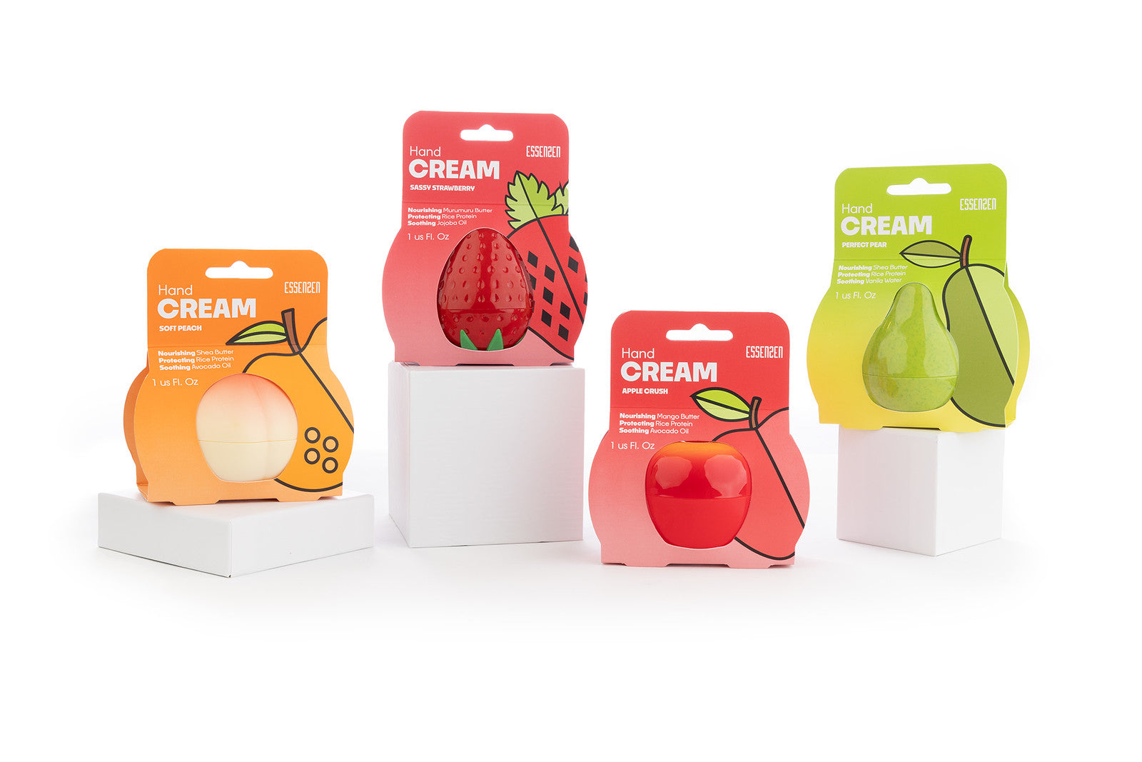 EssenZen Botanicals Peach Crush Hand Cream – fast-absorbing, non-greasy moisturizer for dry skin