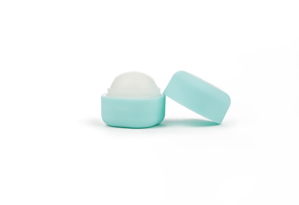EssenZen cube lip balm packaging with shea butter and tallow formula